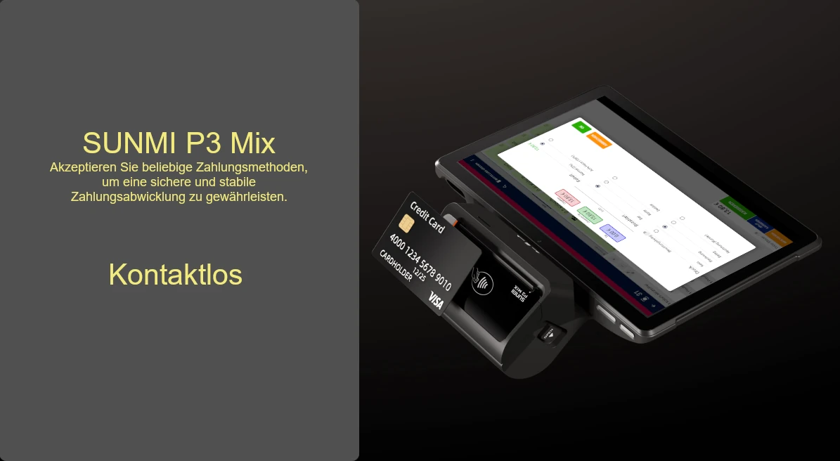SUNMI P3 Mix - Kontaktlos mit NFC