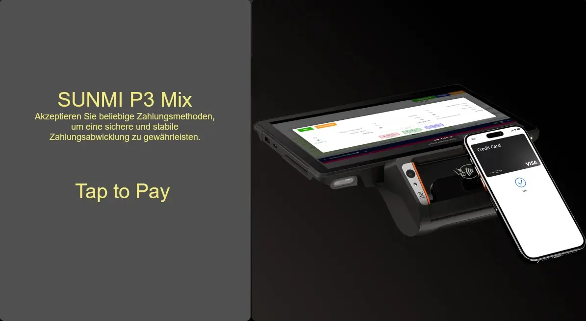 SUNMI P3 Mix - Tap to Pay Zahlung